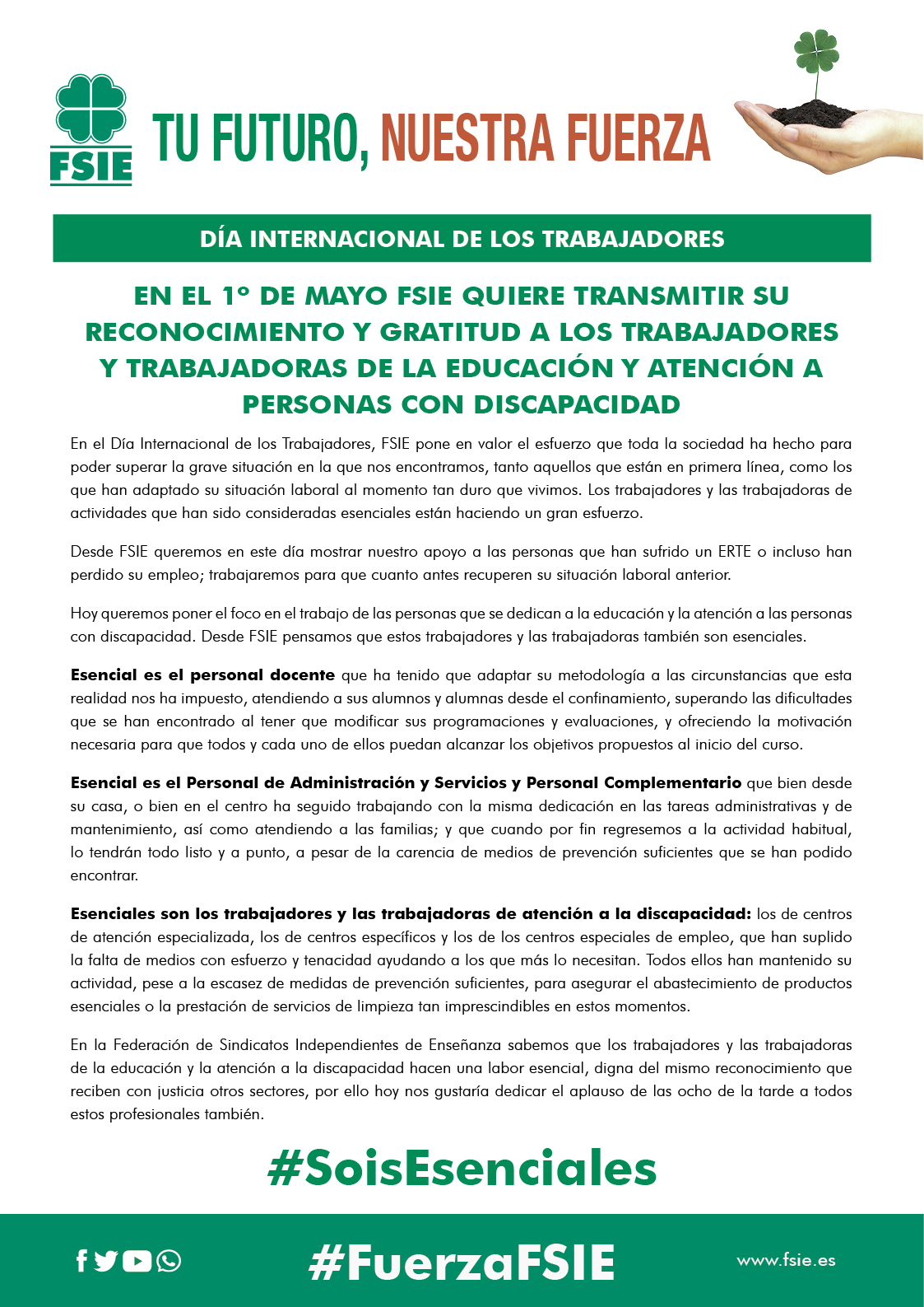 Boletin Dia Internacional de los Trabajadores