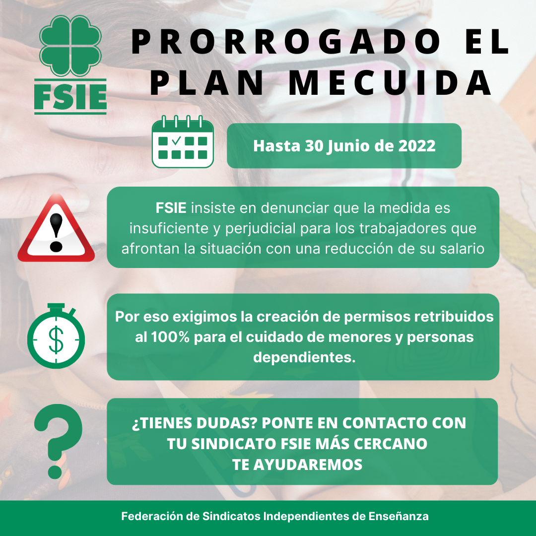 Prorrogado Plan Mecuida